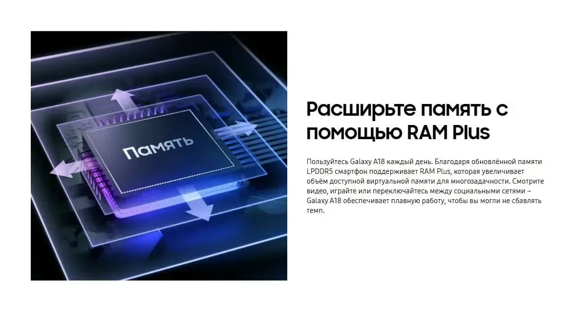 Смартфон Samsung Galaxy A18 4GB/128GB (серый)