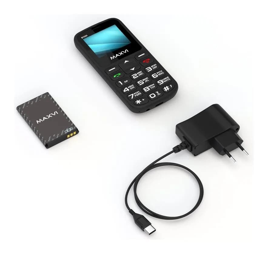 Мобильный телефон Maxvi B100i (черный)