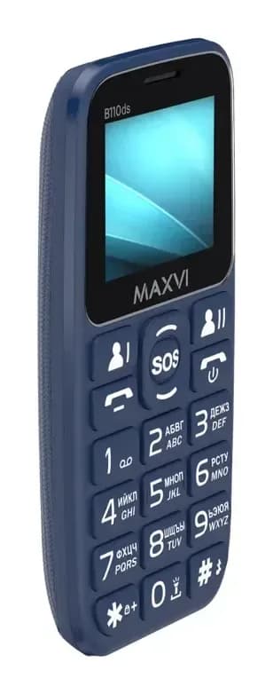 Мобильный телефон Maxvi B110ds (синий+ЗУ)