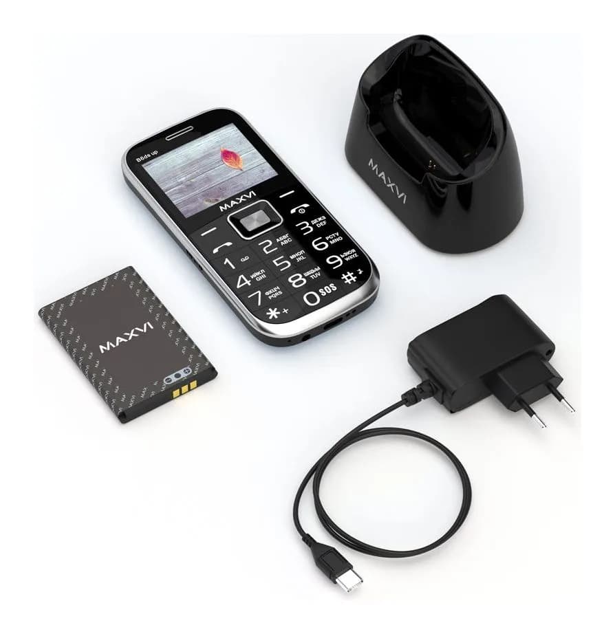 Мобильный телефон Maxvi B6ds up (черный)