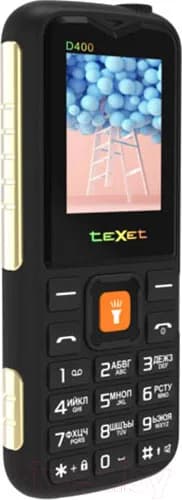 Мобильный телефон Texet TM-D400 (черный)