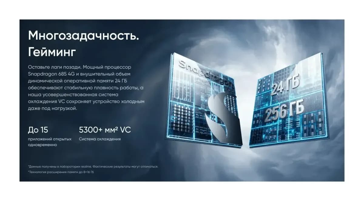 Смартфон Realme C85 6GB/128GB (синий)
