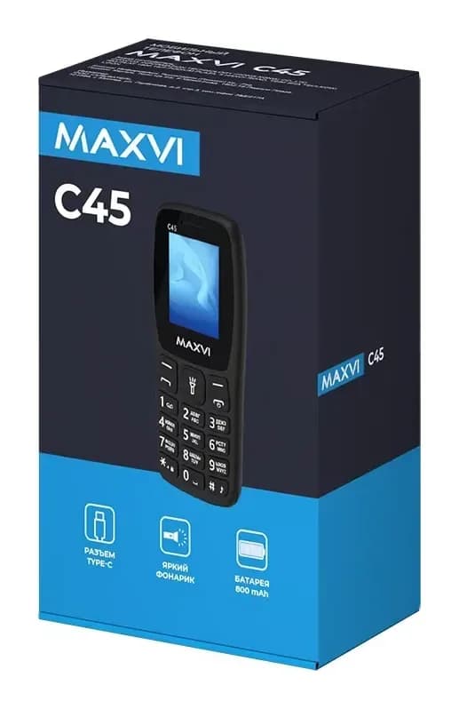 Мобильный телефон Maxvi C45 (маренго)