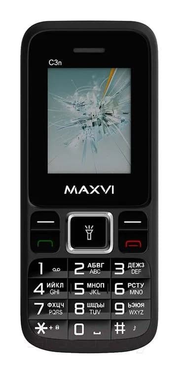 Мобильный телефон Maxvi С 3n (черный)