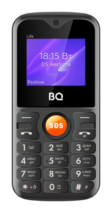 Мобильный телефон BQ Life BQ-1853 (черный/оранжевый)
