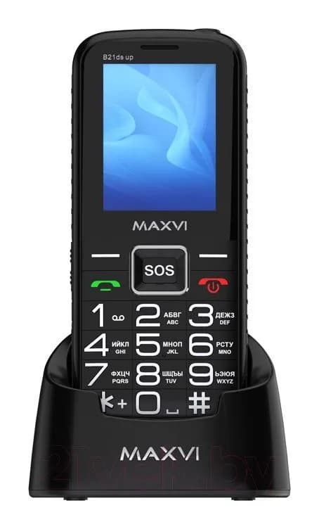 Мобильный телефон Maxvi B 21ds up (черный)