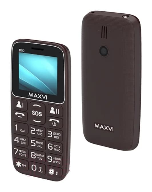 Мобильный телефон Maxvi B110 (коричневый)
