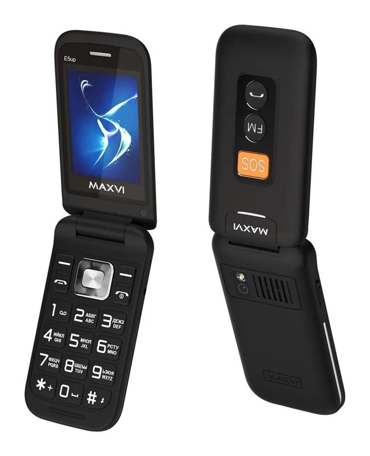 Мобильный телефон Maxvi E5 up (черный)