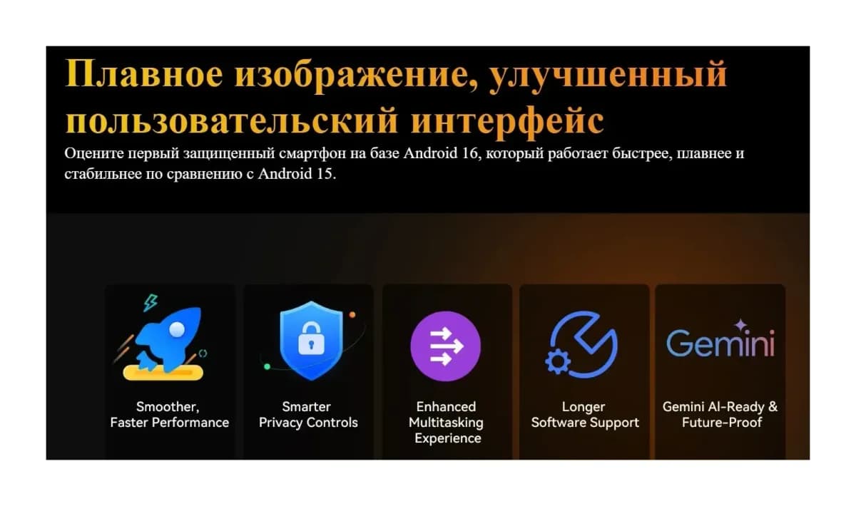 Смартфон Cubot King Kong ACE 5 (черный)