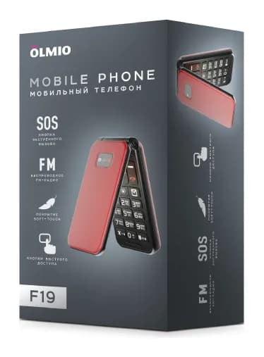 Мобильный телефон Olmio F19 (красный)
