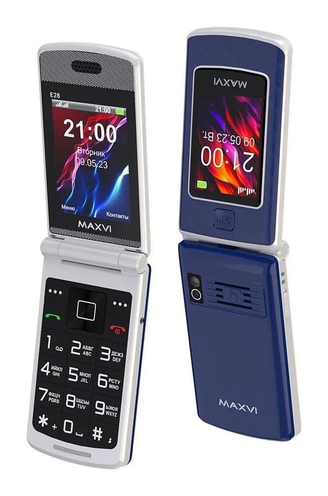 Мобильный телефон Maxvi E28 (синий)