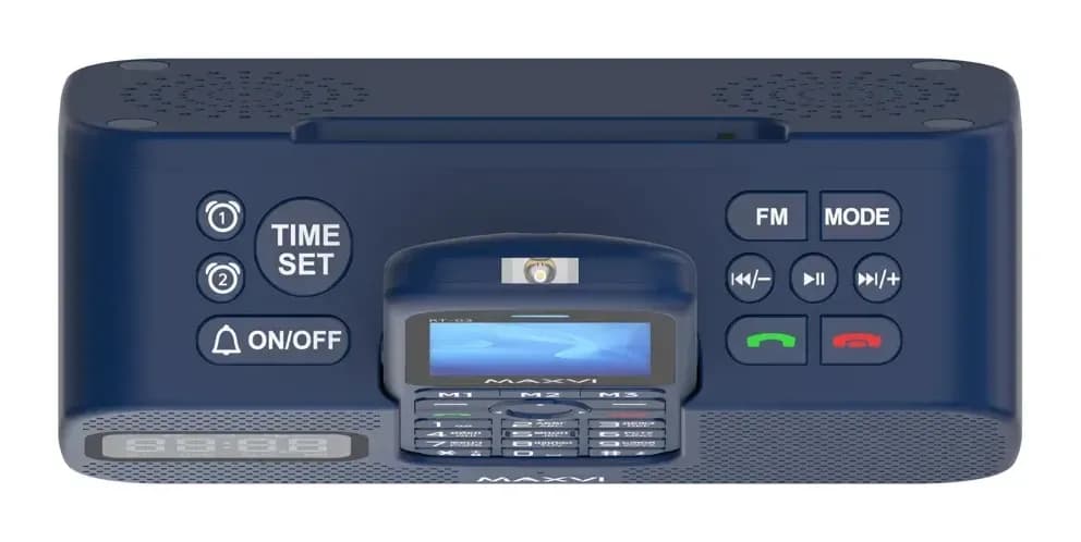 Мобильный телефон Maxvi RT-03 с док-станцией (синий)