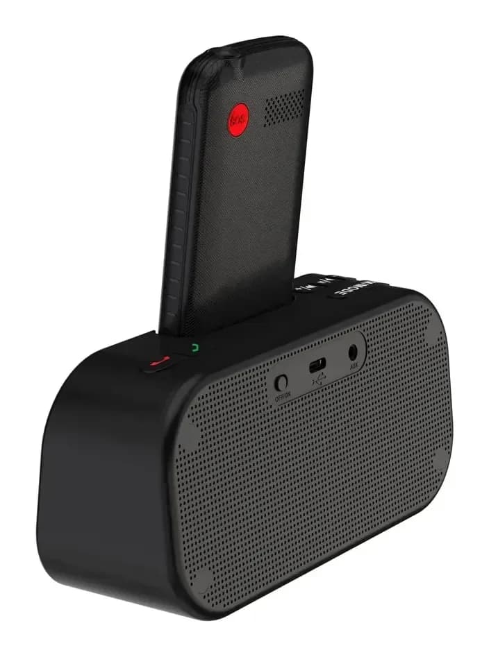 Мобильный телефон Maxvi RT-04 с док-станцией (черный)