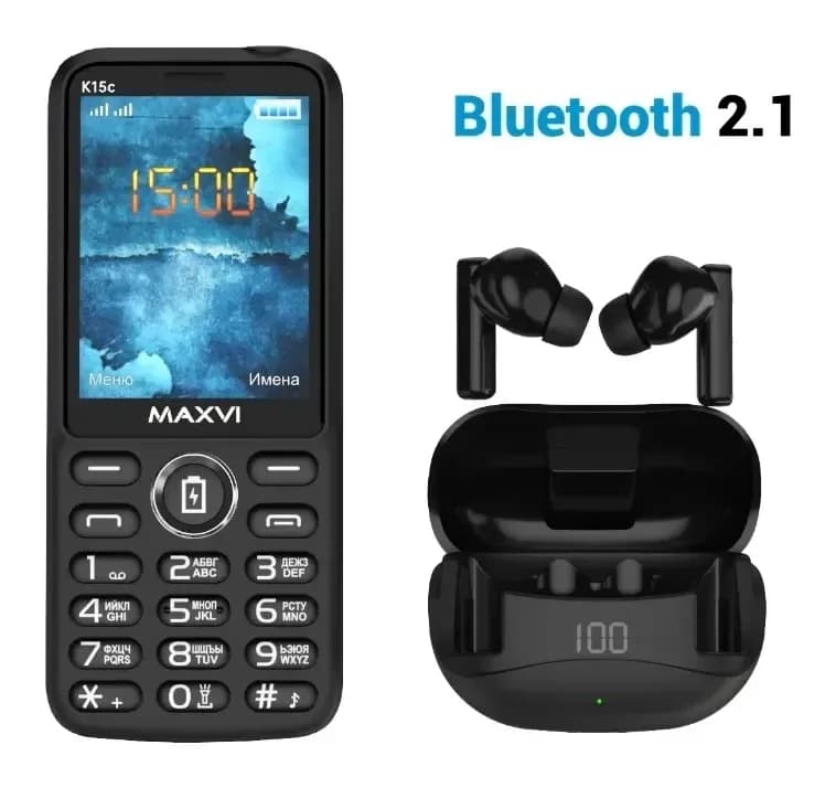 Мобильный телефон Maxvi K15c (синий)