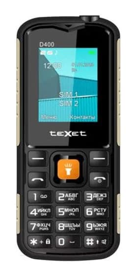 Мобильный телефон Texet TM-D400 (черный)