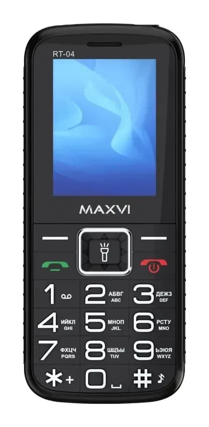 Мобильный телефон Maxvi RT-04 с док-станцией (черный)