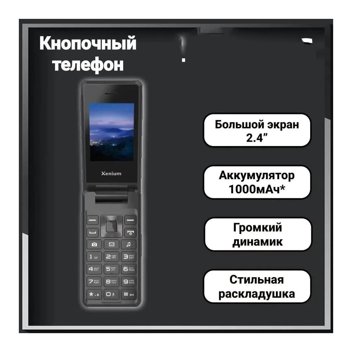 Мобильный телефон Xenium X600 / CTX600DG/00 (темно-серый)