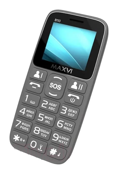 Мобильный телефон Maxvi B110 (серый)