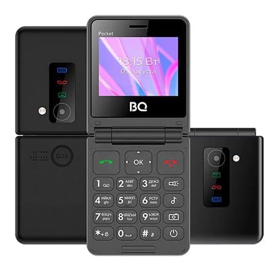 Мобильный телефон BQ 2456 Pocket (черный)