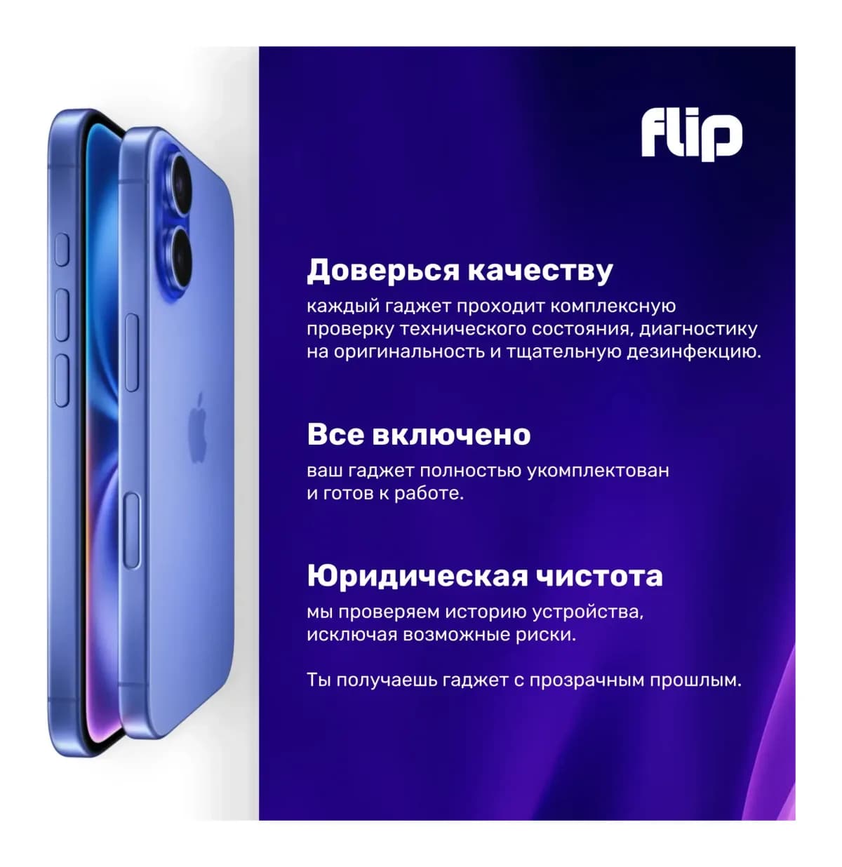 Смартфон восстановленный Apple iPhone 14 Pro 256GB Flip Грейд B (Space Black)
