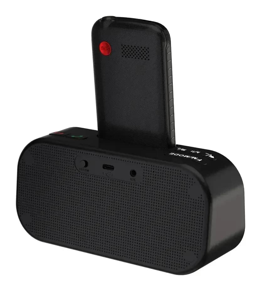 Мобильный телефон Maxvi RT-04 с док-станцией (черный)