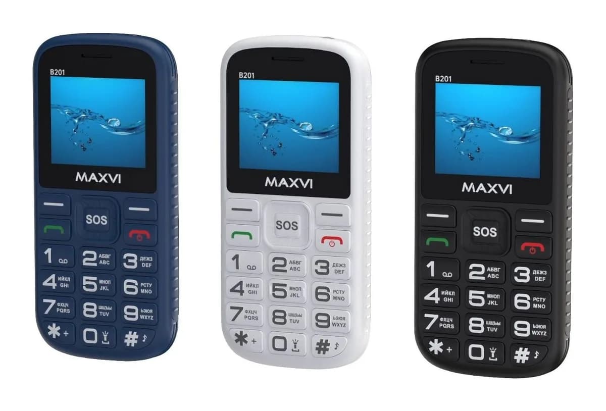 Мобильный телефон Maxvi B201 (синий)