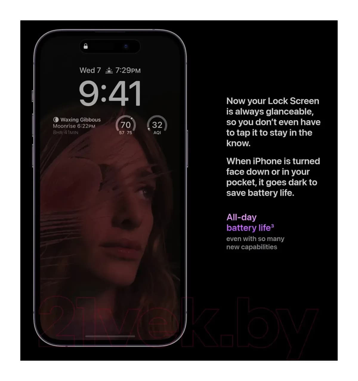 Смартфон восстановленный Apple iPhone 14 Pro 256GB Flip Грейд С (космический черный)