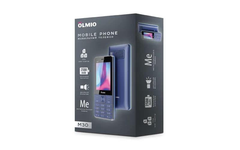 Мобильный телефон Olmio M30 (синий)