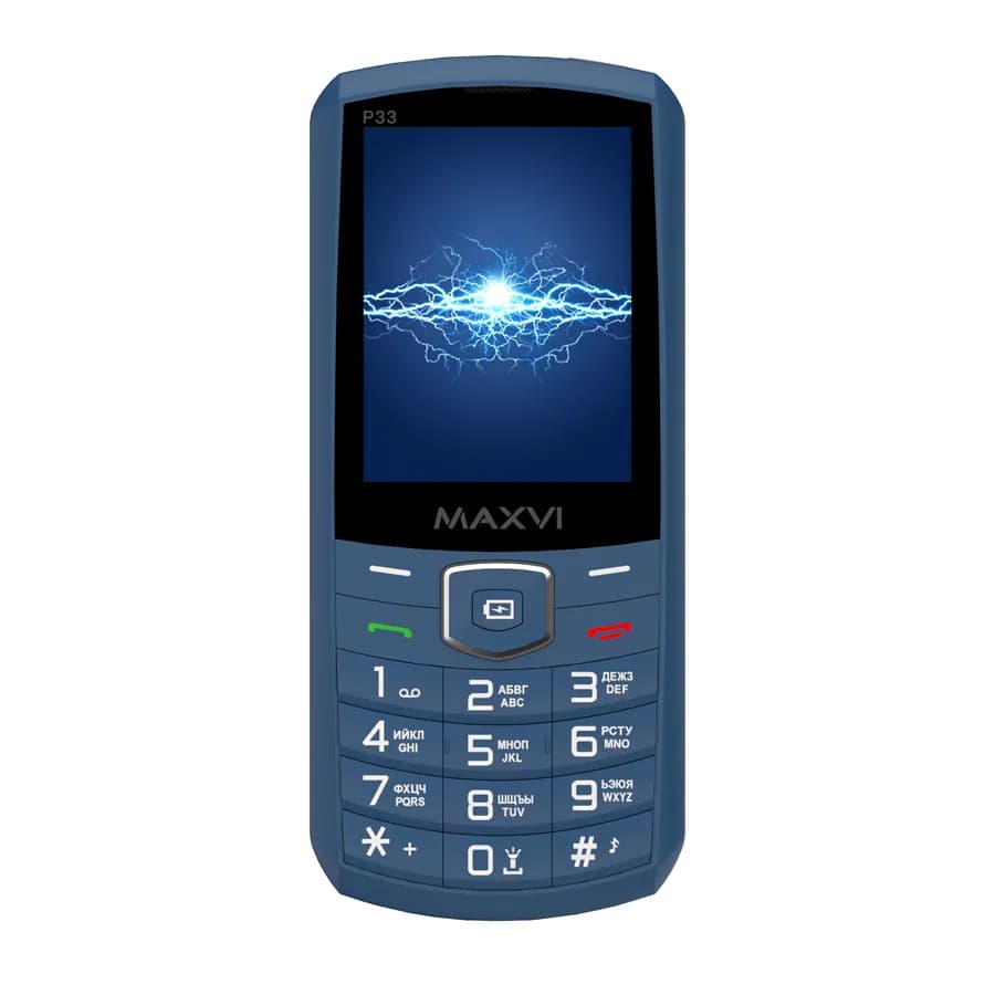 Мобильный телефон Maxvi P33 (маренго)
