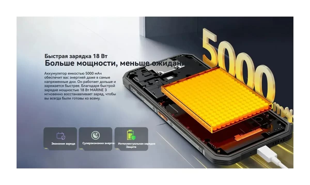 Смартфон Oscal Marine 3 8GB/256GB (черный)