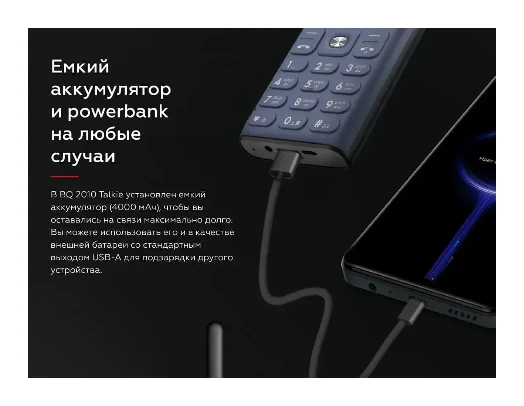 Мобильный телефон BQ Talkie BQ-2010 (черный)