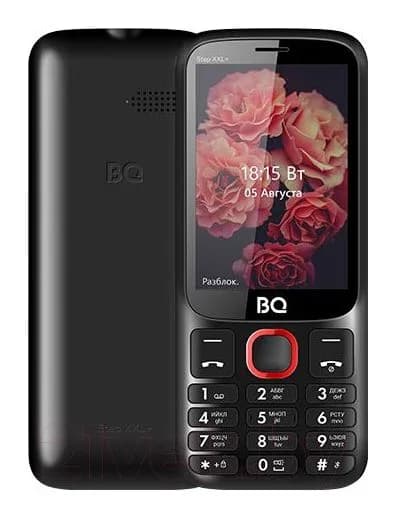 Мобильный телефон BQ Step XXL Plus BQ-3590 (черный/красный)