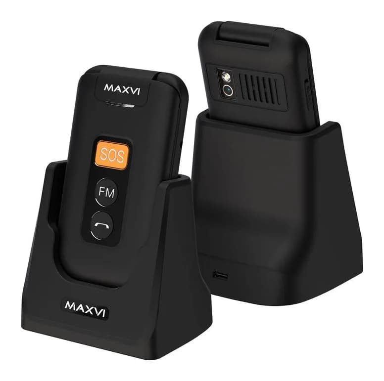 Мобильный телефон Maxvi E5 up (черный)