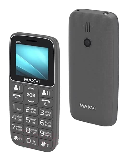 Мобильный телефон Maxvi B110 (серый)