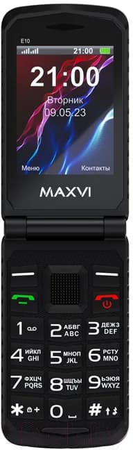 Мобильный телефон Maxvi E 10 (черный)