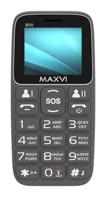 Мобильный телефон Maxvi B110 (серый)