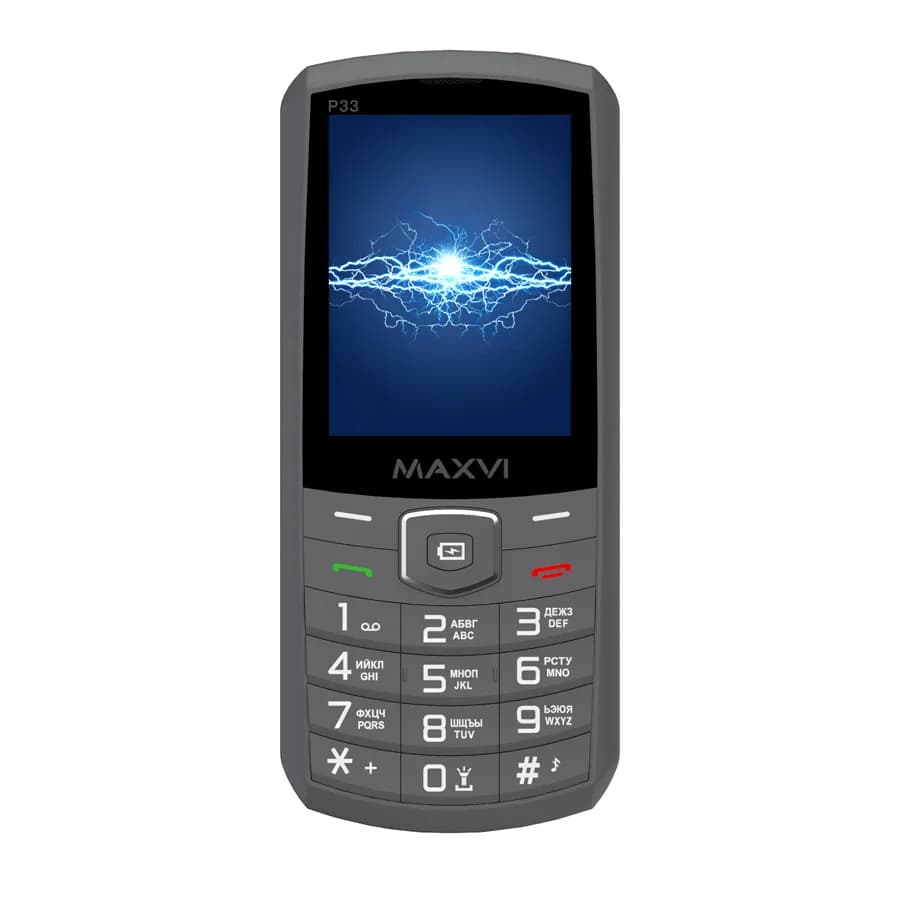 Мобильный телефон Maxvi P33 (темно-серый)