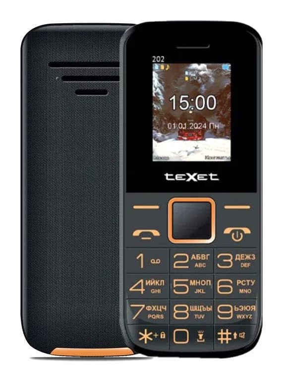 Мобильный телефон Texet TM-202 (черный)