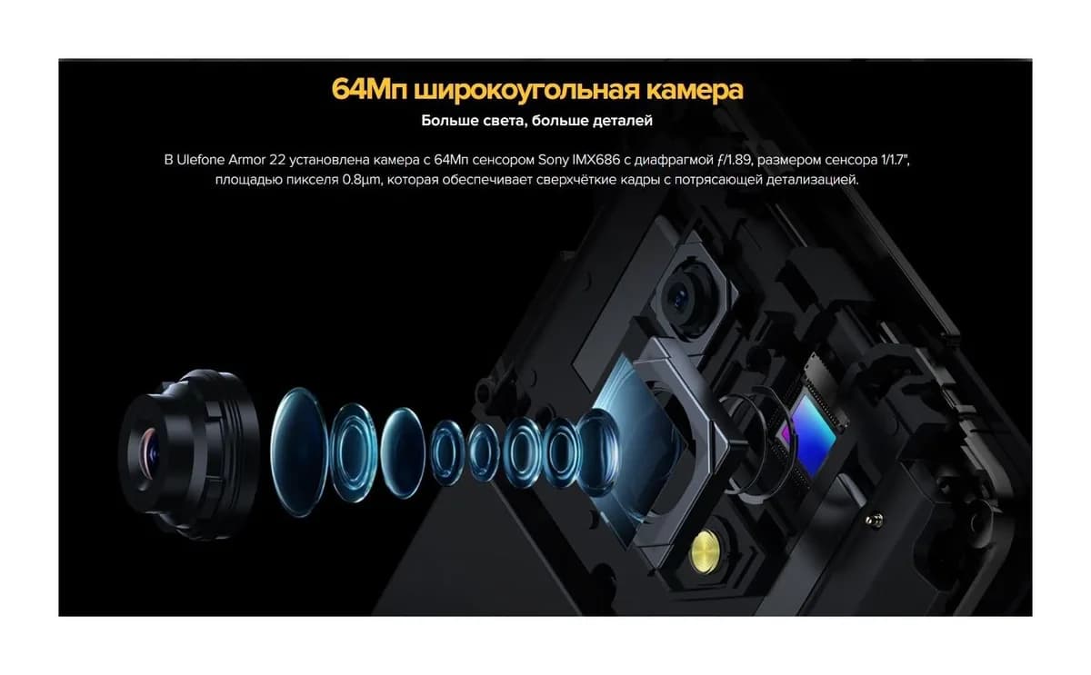 Смартфон Ulefone Armor 22 8GB/256GB (черный)