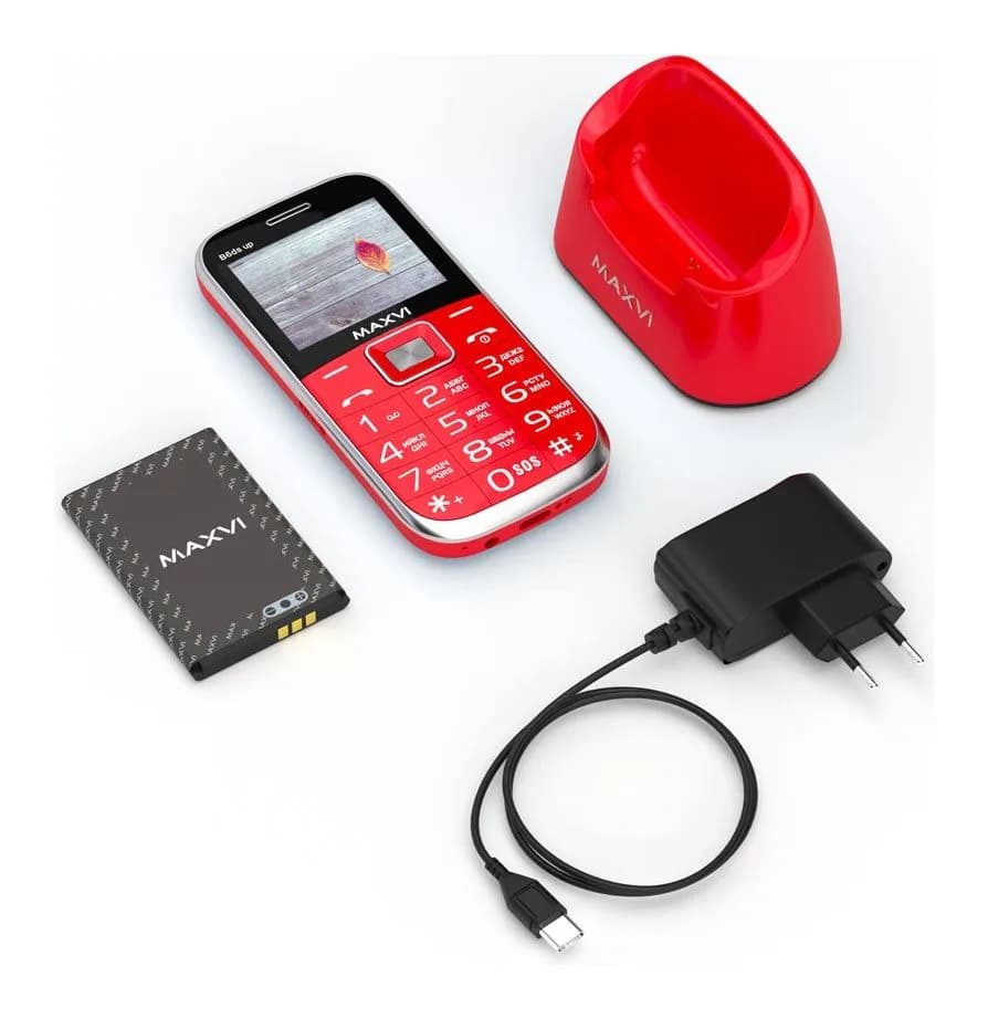 Мобильный телефон Maxvi B6ds up (красный)