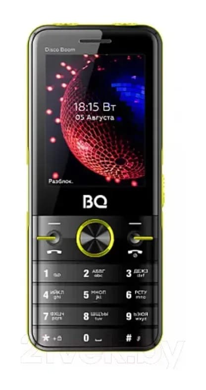 Мобильный телефон BQ Disco Boom BQ-2842 (черный/желтый)