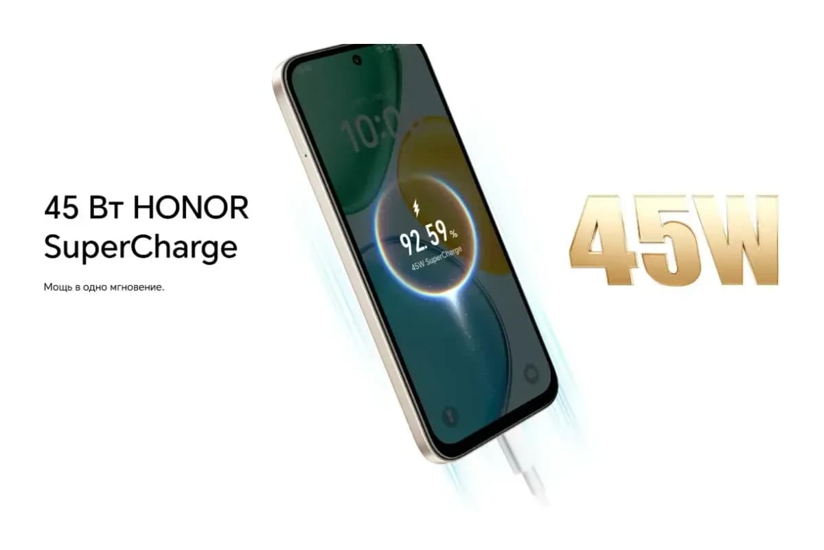 Смартфон HONOR X6e 4GB/256GB (полночный черный)
