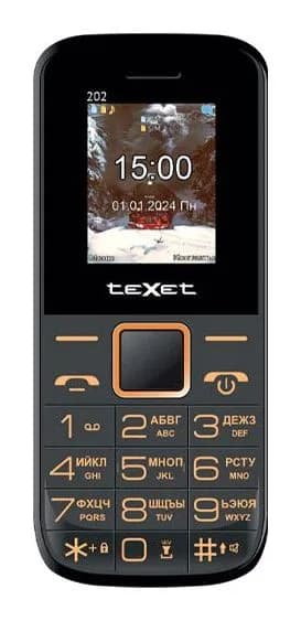 Мобильный телефон Texet TM-202 (черный)