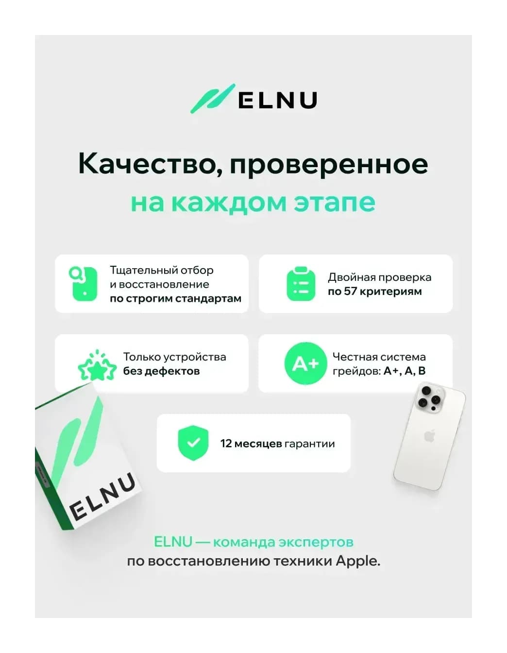 Смартфон восстановленный Apple iPhone 15 Pro Max 256GB ELNU Грейд В (белый титан)