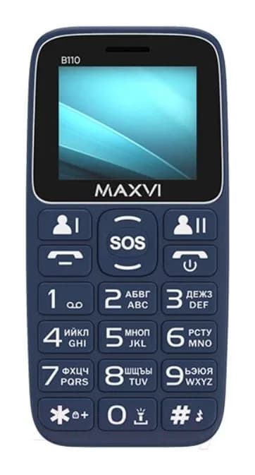 Мобильный телефон Maxvi B110 (синий)